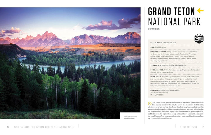 Guide des parcs nationaux américains | National Geographic beau livre National Geographic 