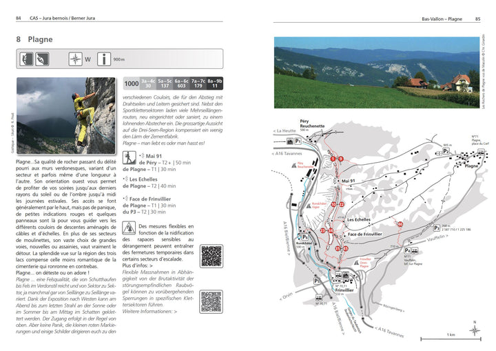 Guide d'escalade - Jura bernois / Klettern Berner Jura | SAC - Club Alpin Suisse guide de randonnée SAC - Club Alpin Suisse 