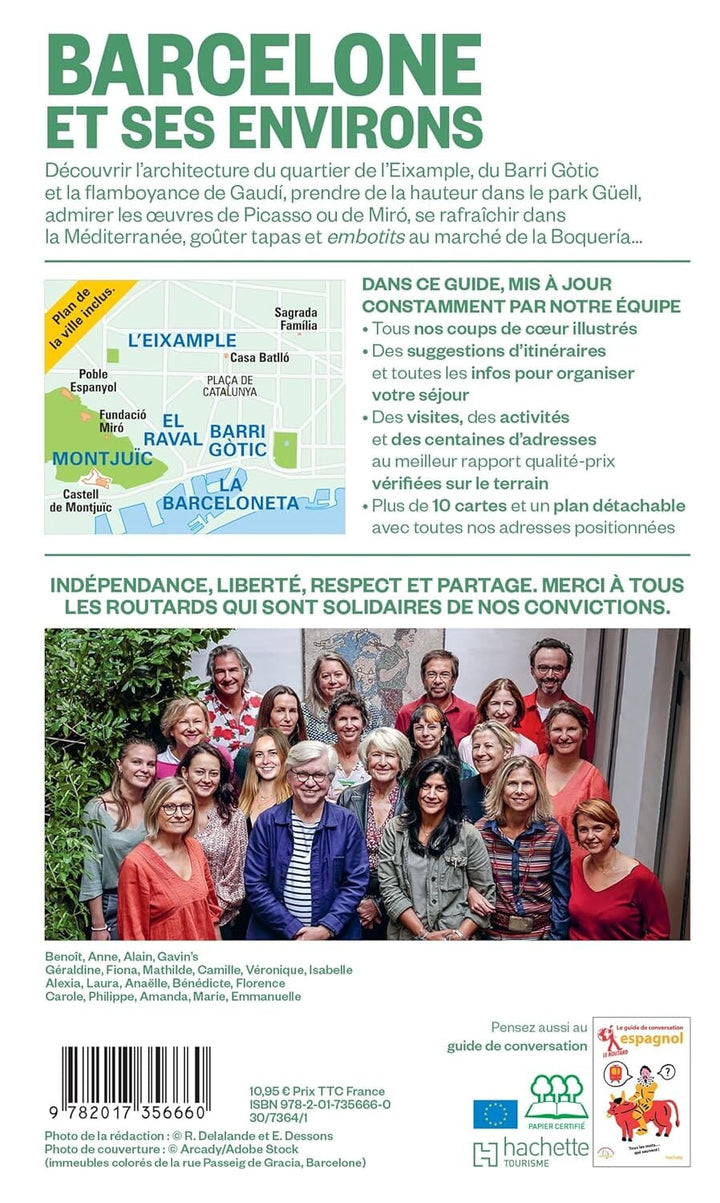 Guide du Routard - Barcelone & environs 2026/27 + plan | Hachette guide de voyage Hachette 
