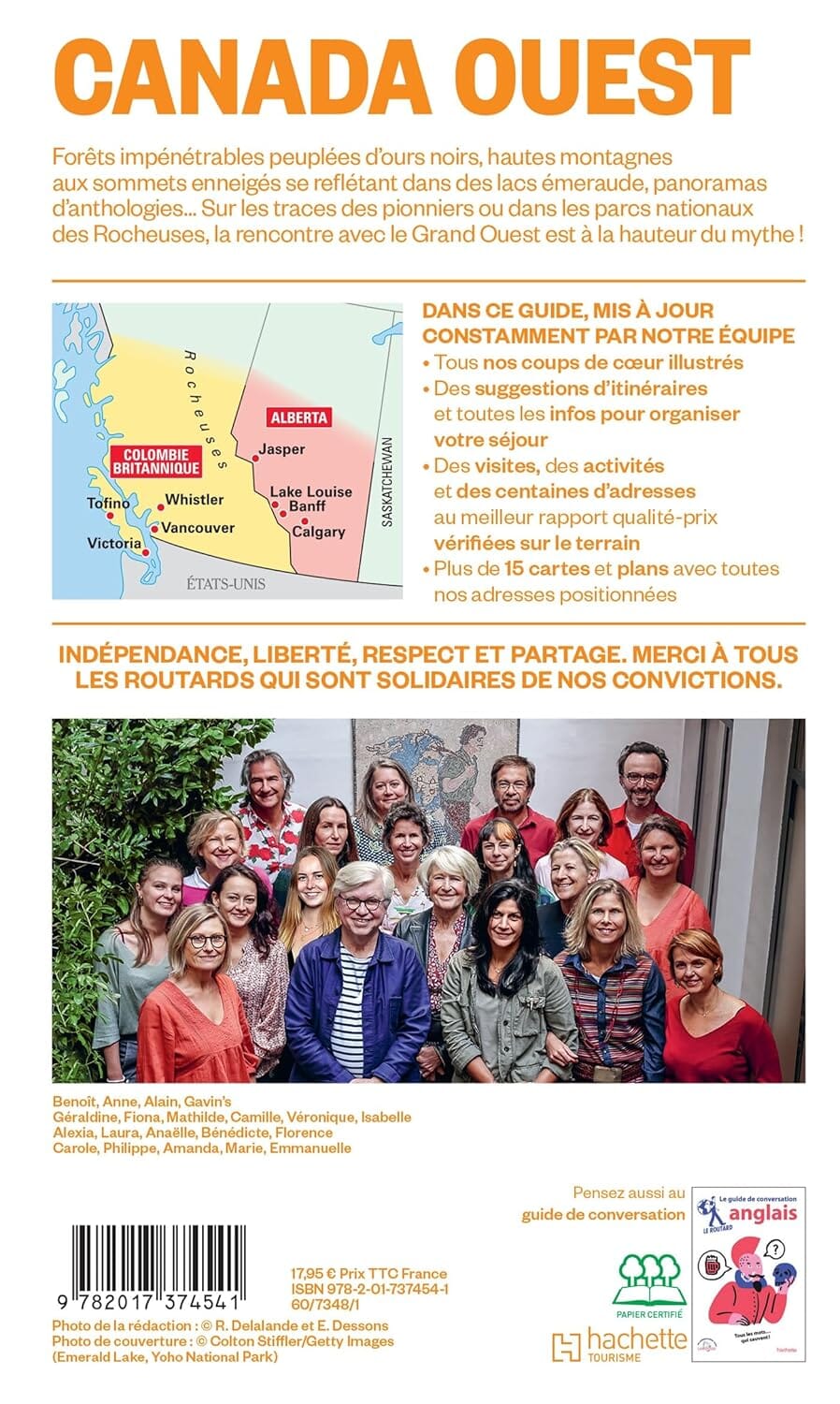 Guide du Routard - Canada Ouest 2026/27 | Hachette guide de voyage Hachette
