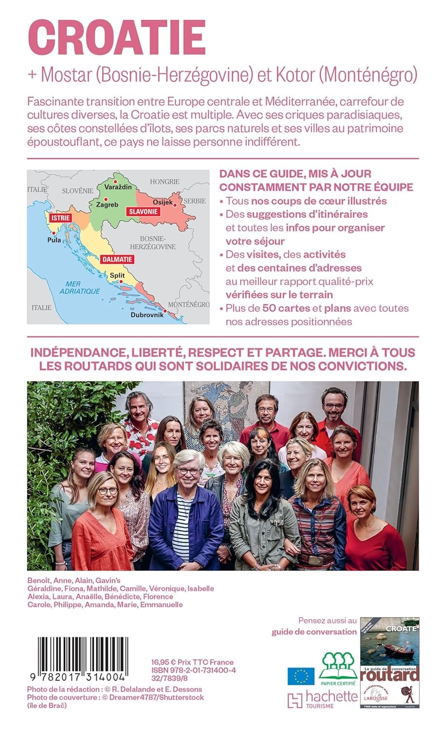 Guide du Routard - Croatie + Mostar (Bosnie) & Kotor (Monténégro) 2025/26 | Hachette guide de voyage Hachette 