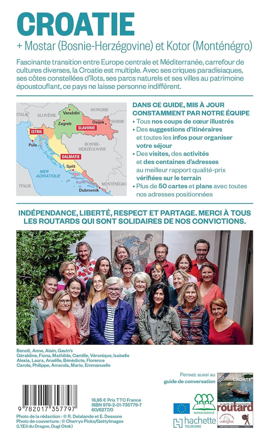 Guide du Routard - Croatie + Mostar (Bosnie) & Kotor (Monténégro) 2026/27 | Hachette guide de voyage Hachette