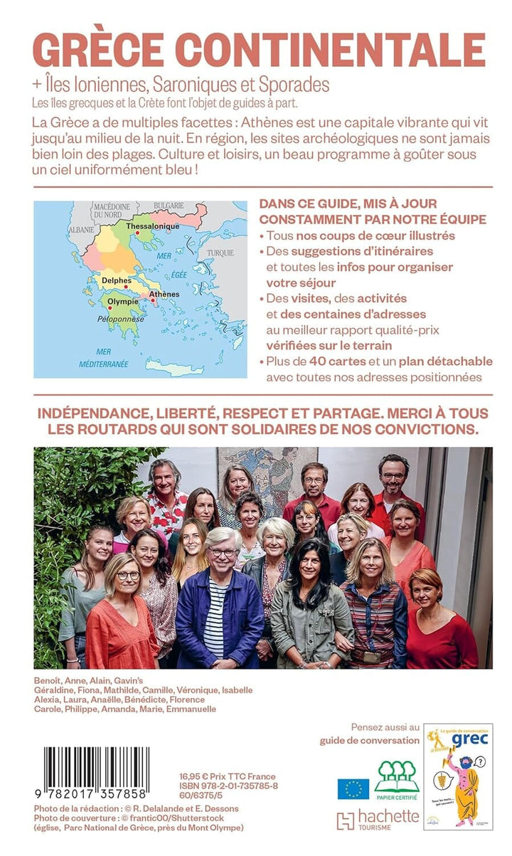 Guide du Routard - Grèce continentale, îles ioniennes, Saroniques et Sporades 2026/27 | Hachette guide de voyage Hachette 