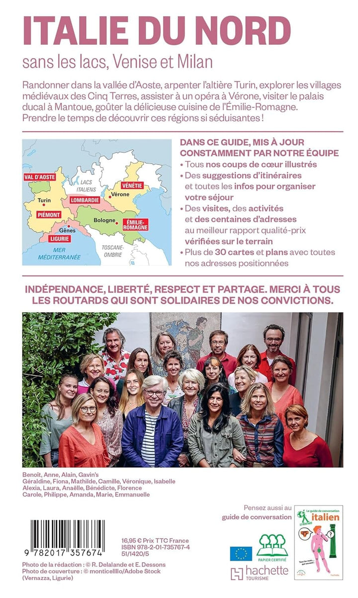 Guide du Routard - Italie du Nord 2026/27 (sans les lacs italiens, Venise et Milan) | Hachette guide de voyage Hachette 
