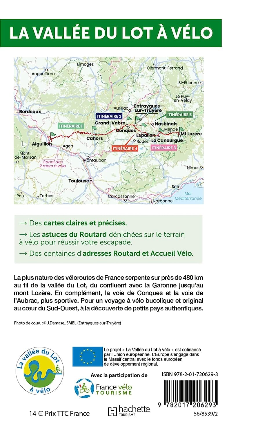 Guide du Routard - La Vallée du Lot à vélo | Hachette guide de voyage Hachette 