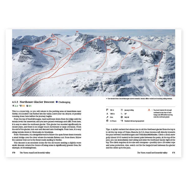 Guide (en anglais) - Ski Touring in Sunndal (Norvège) | Fri Flyt As guide de randonnée Fri Flyt As 