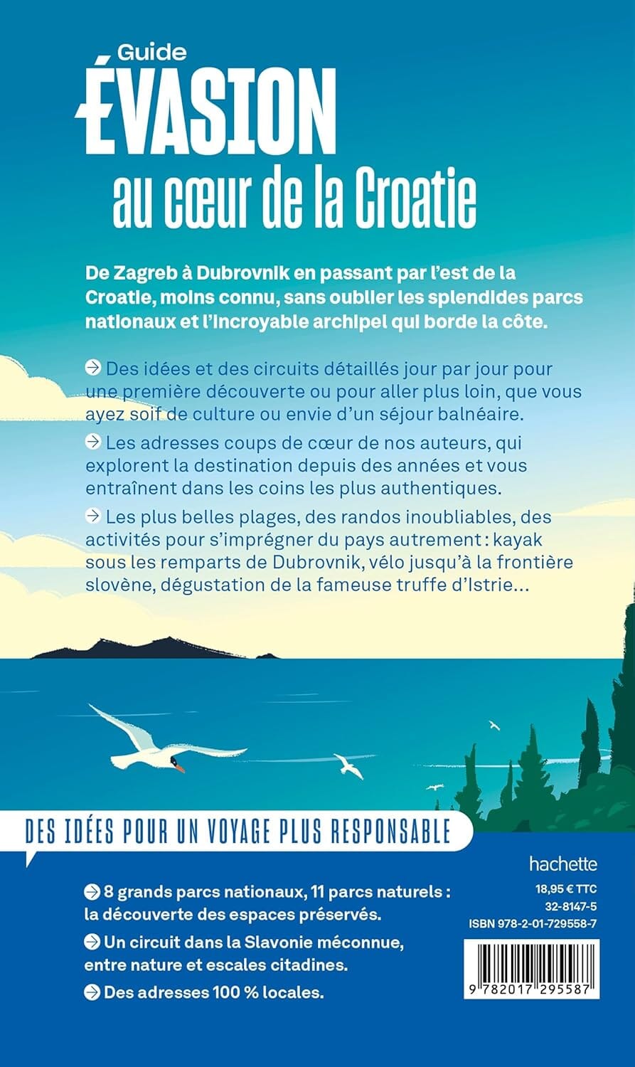 Guide Evasion - Croatie - Édition 2025 | Hachette guide de voyage Hachette 