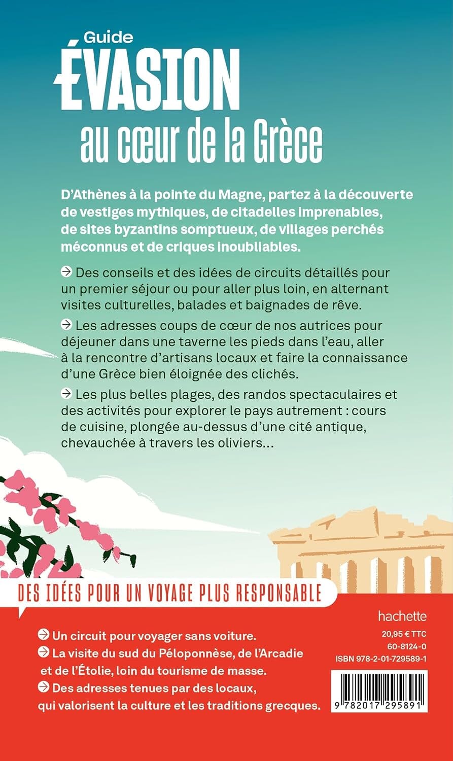 Guide Evasion - Grèce : Athènes et le Péloponnèse 2026 | Hachette guide de voyage Hachette