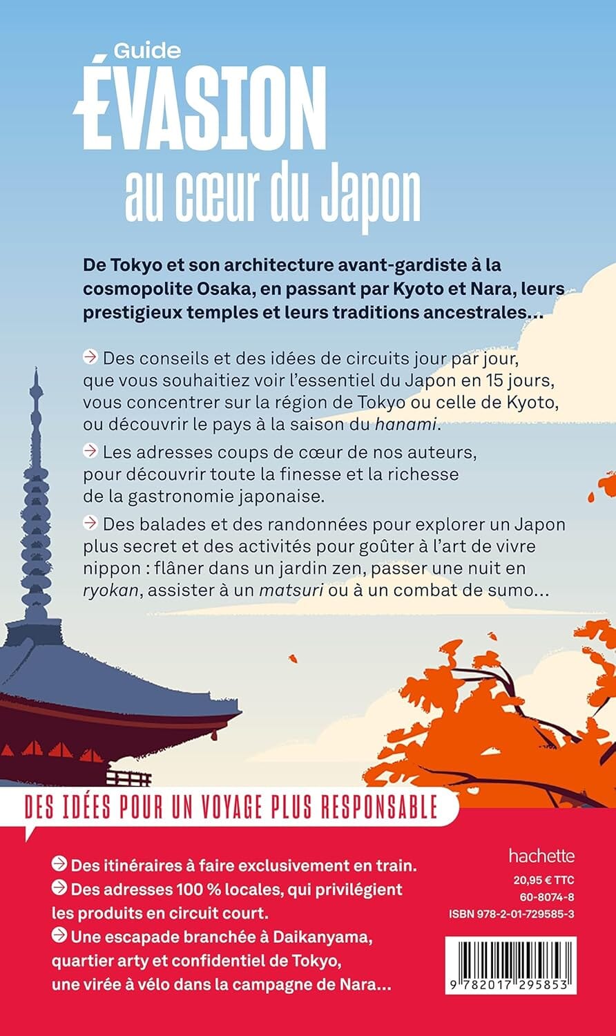 Guide Evasion - Japon, avec Tokyo, Kyoto, Osaka 2026 | Hachette guide de voyage Hachette