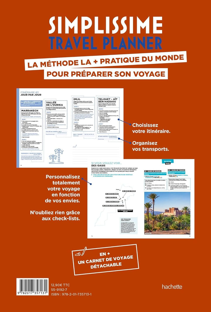 Guide - Maroc Travel Planner 2026 | Hachette guide de voyage Hachette 