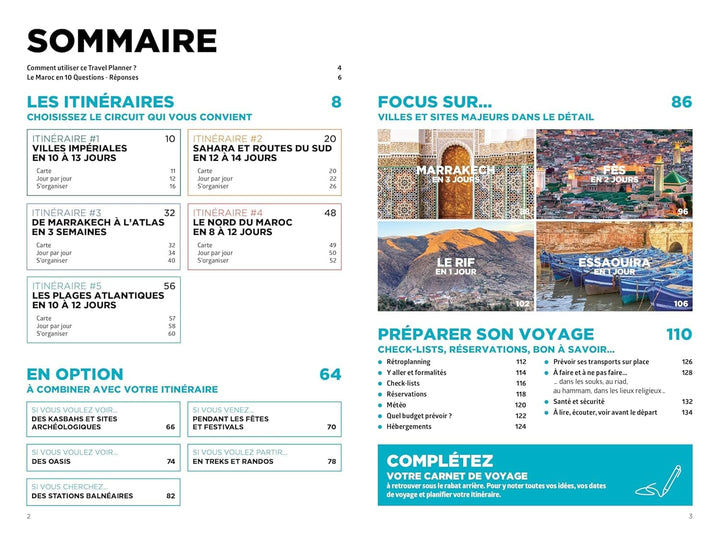 Guide - Maroc Travel Planner 2026 | Hachette guide de voyage Hachette 