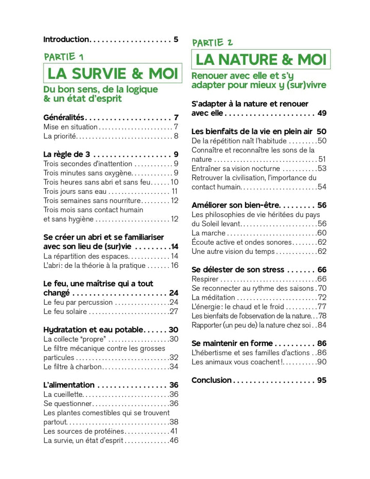 Guide pratique - La survie, la nature et moi guide pratique Hachette 