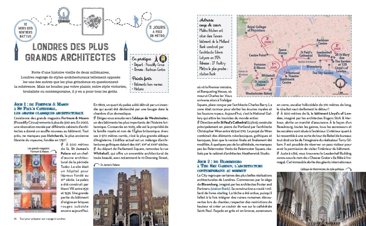 Guide pratique - Tout pour préparer son voyage à Londres, 25 itinéraires guide de voyage Dilibel