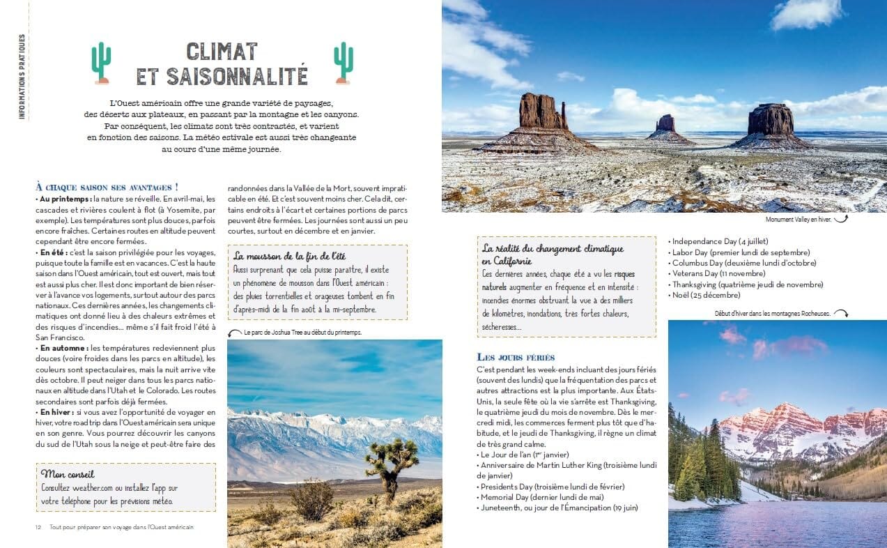 Guide pratique - Tout pour préparer son voyage dans l'ouest américain | Larousse guide de voyage Dilibel 