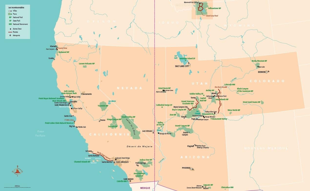 Guide pratique - Tout pour préparer son voyage dans l'ouest américain | Larousse guide de voyage Dilibel 