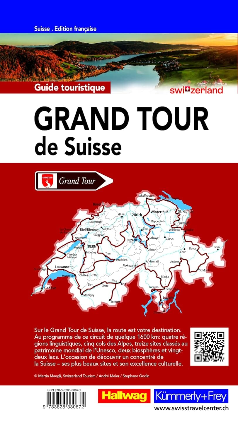 Guide touristique - Grand Tour de Suisse 2026 | Hallwag guide de voyage Hallwag Kümmerly-Frey 