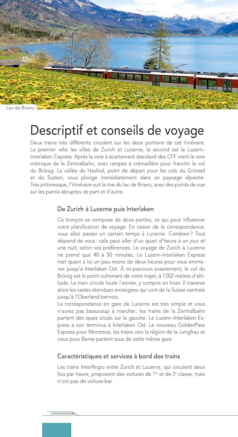 Guide touristique - Grand Train Tour of Switzerland | Hallwag guide de voyage Hallwag 