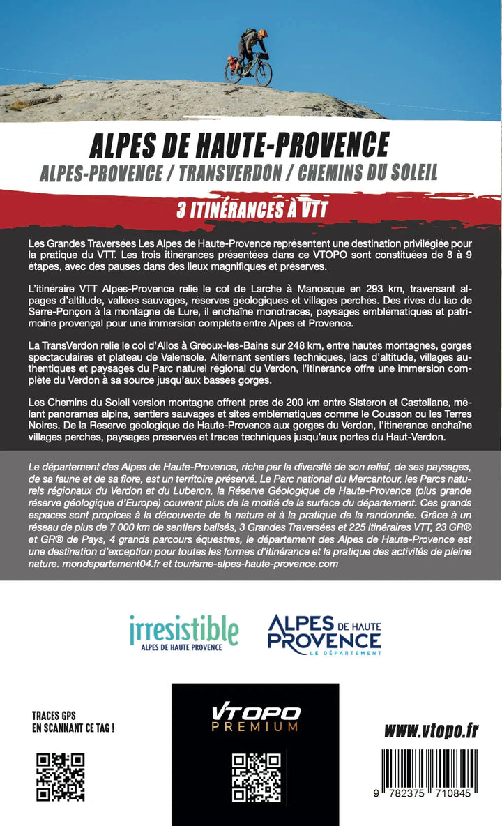 Guide vélo - Alpes de Haute-Provence : Alpes-provence, transverdon & chemins du soleil | VTOPO guide cycliste VTOPO 
