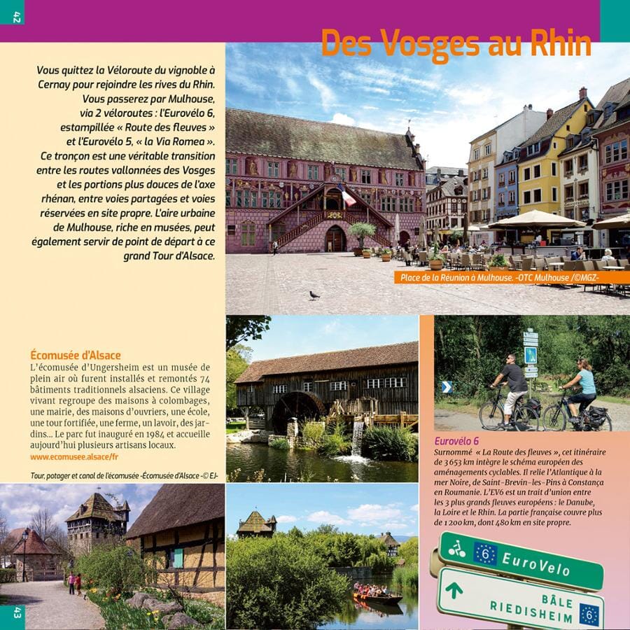 Guide vélo - Alsace à vélo - Le tour + variantes | Chamina guide cycliste Chamina