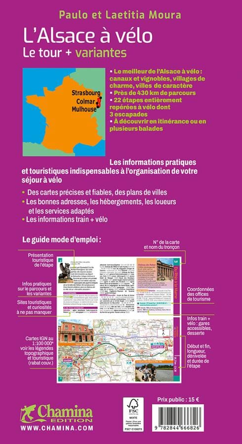Guide vélo - Alsace à vélo - Le tour + variantes | Chamina guide cycliste Chamina