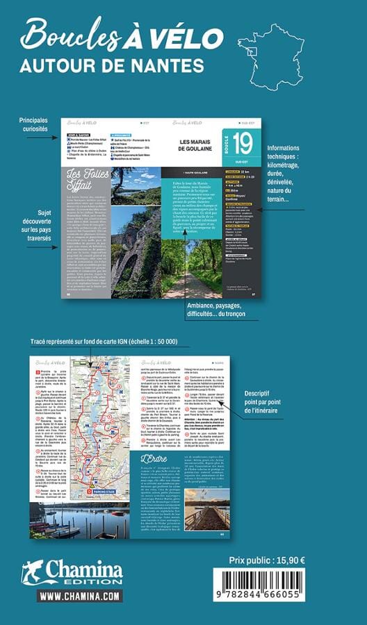 Guide vélo - Boucles à vélo autour de Nantes | Chamina guide cycliste Chamina