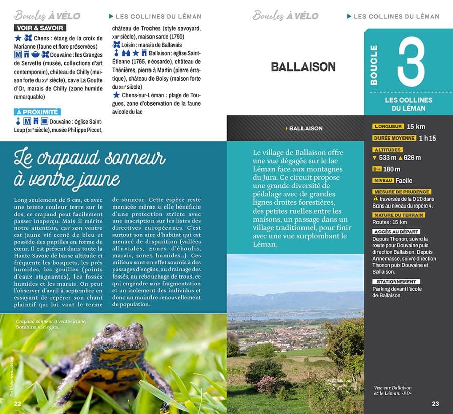 Guide vélo - Boucles à vélo autour du lac Léman | Chamina guide cycliste Chamina