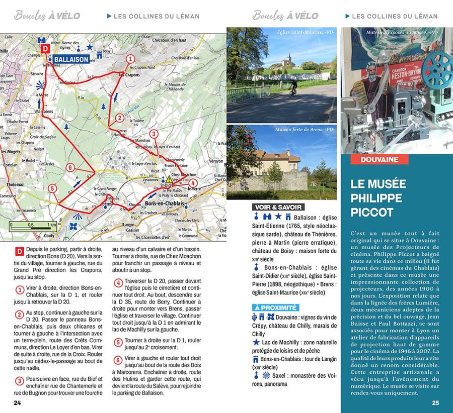 Guide vélo - Boucles à vélo autour du lac Léman | Chamina guide cycliste Chamina