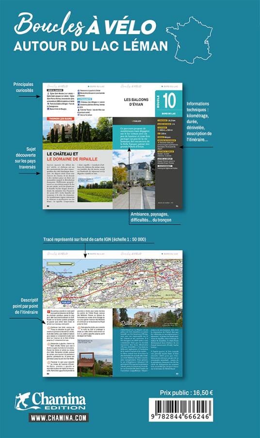 Guide vélo - Boucles à vélo autour du lac Léman | Chamina guide cycliste Chamina