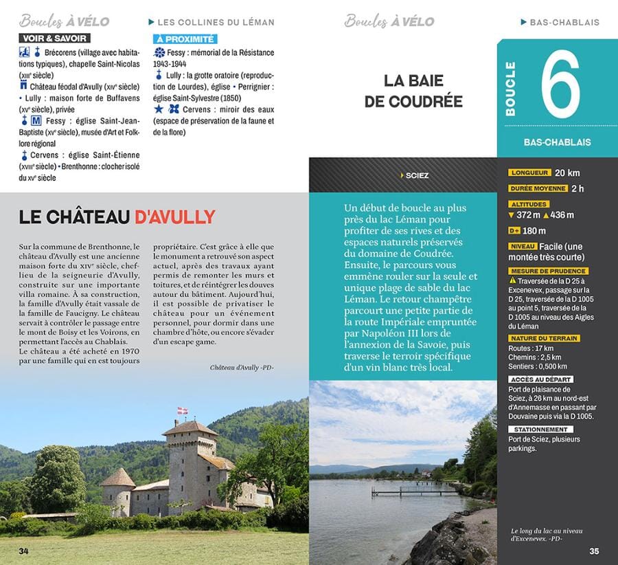 Guide vélo - Boucles à vélo autour du lac Léman | Chamina guide cycliste Chamina