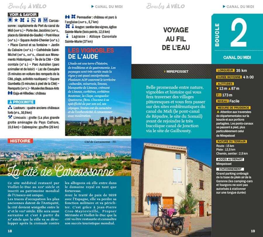 Guide vélo - Boucles à vélo dans l'Aude | Chamina guide cycliste Chamina