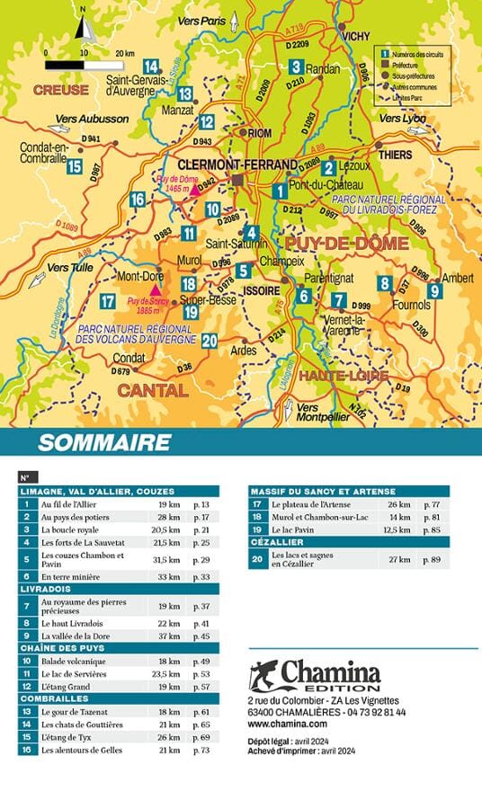 Guide vélo - Boucles à vélo : Puy-de-Dôme | Chamina guide cycliste Chamina
