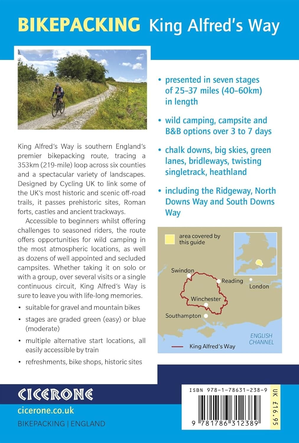 Guide vélo (en anglais) - Bikepacking King Alfred's Way | Cicerone guide cycliste Cicerone 