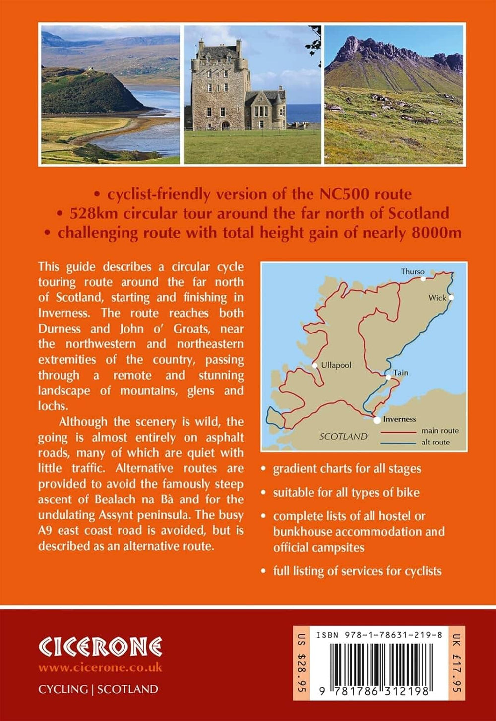 Guide vélo (en anglais) - Cycle the Nortg Coast 500 (Northern Scotland) | Cicerone guide vélo Cicerone 