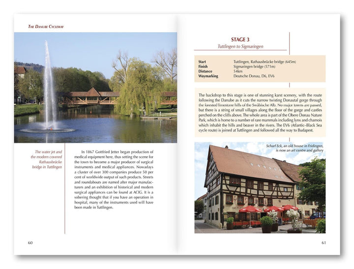 Guide vélo (en anglais) - Danube cycleway, from the Black Forest to Budapest, Vol.1 | Cicerone guide vélo Cicerone 