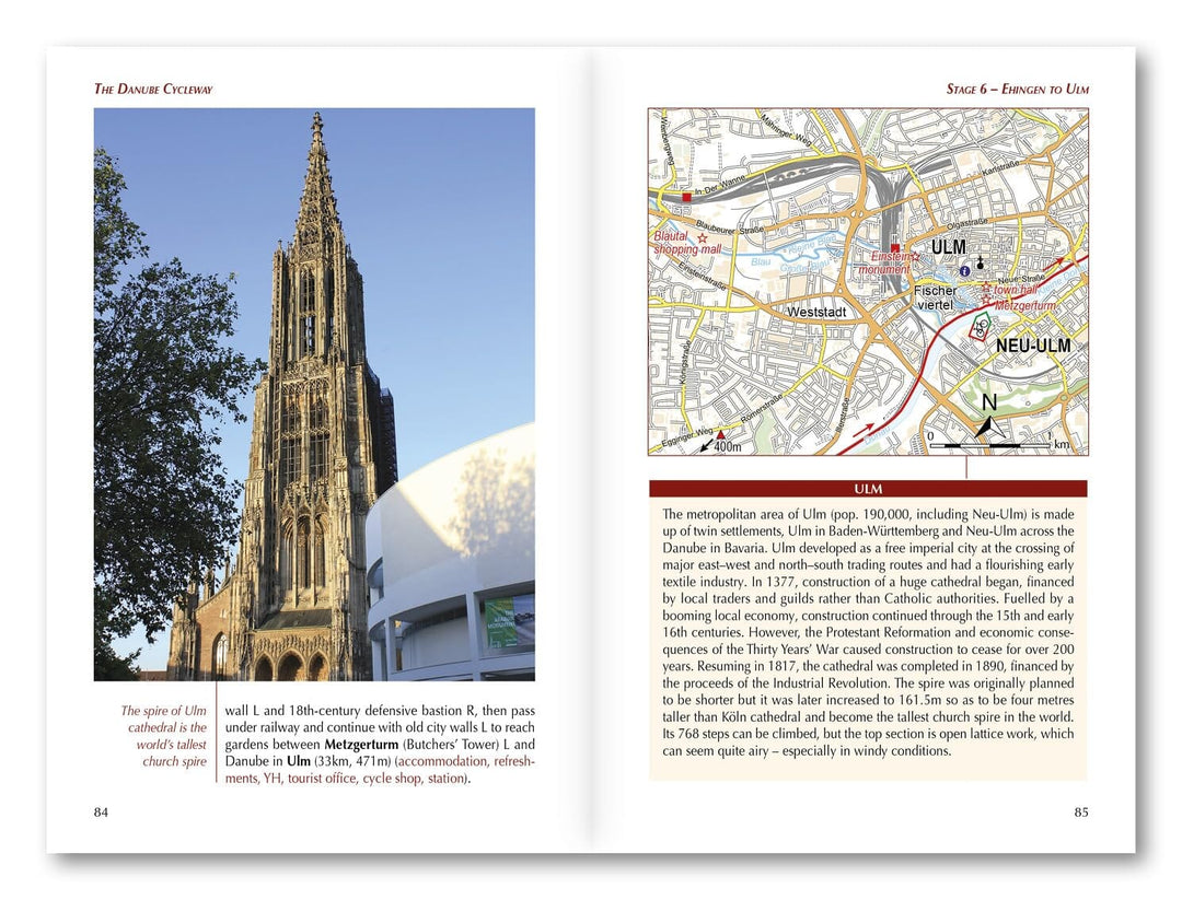 Guide vélo (en anglais) - Danube cycleway, from the Black Forest to Budapest, Vol.1 | Cicerone guide vélo Cicerone 