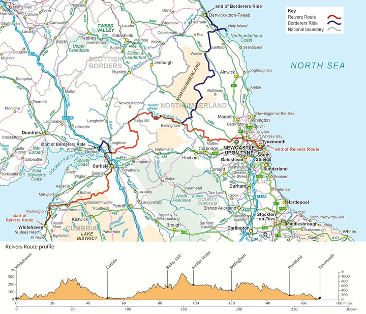Guide vélo (en anglais) - Reivers Route | Cicerone guide cycliste Cicerone 