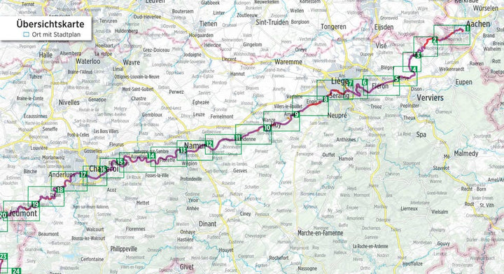 Guide vélo - EuroVelo 3, Itinéraire de pèlerinage : Aix-la-Chapelle – Paris | Bikeline guide cycliste Bikeline 