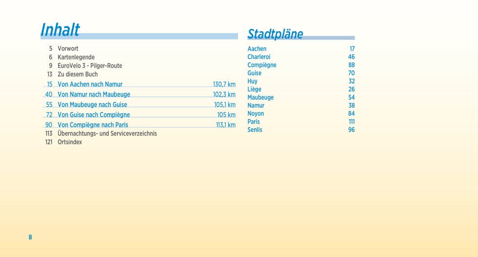 Guide vélo - EuroVelo 3, Itinéraire de pèlerinage : Aix-la-Chapelle – Paris | Bikeline guide cycliste Bikeline 