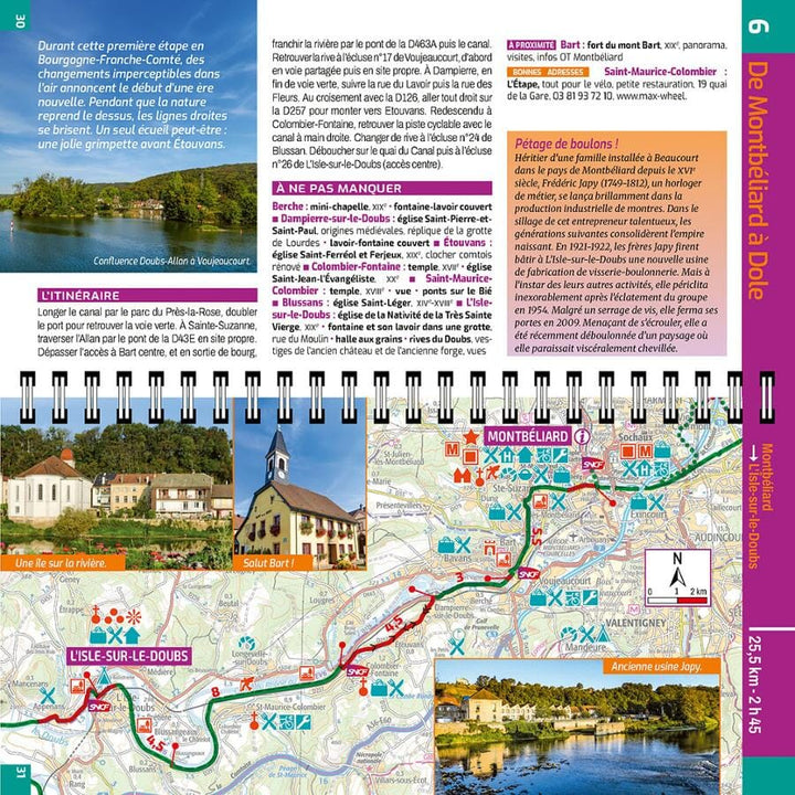 Guide vélo - Eurovelo 6, entre Rhin et Loire, de Bâle à Nevers | Chamina guide cycliste Chamina 