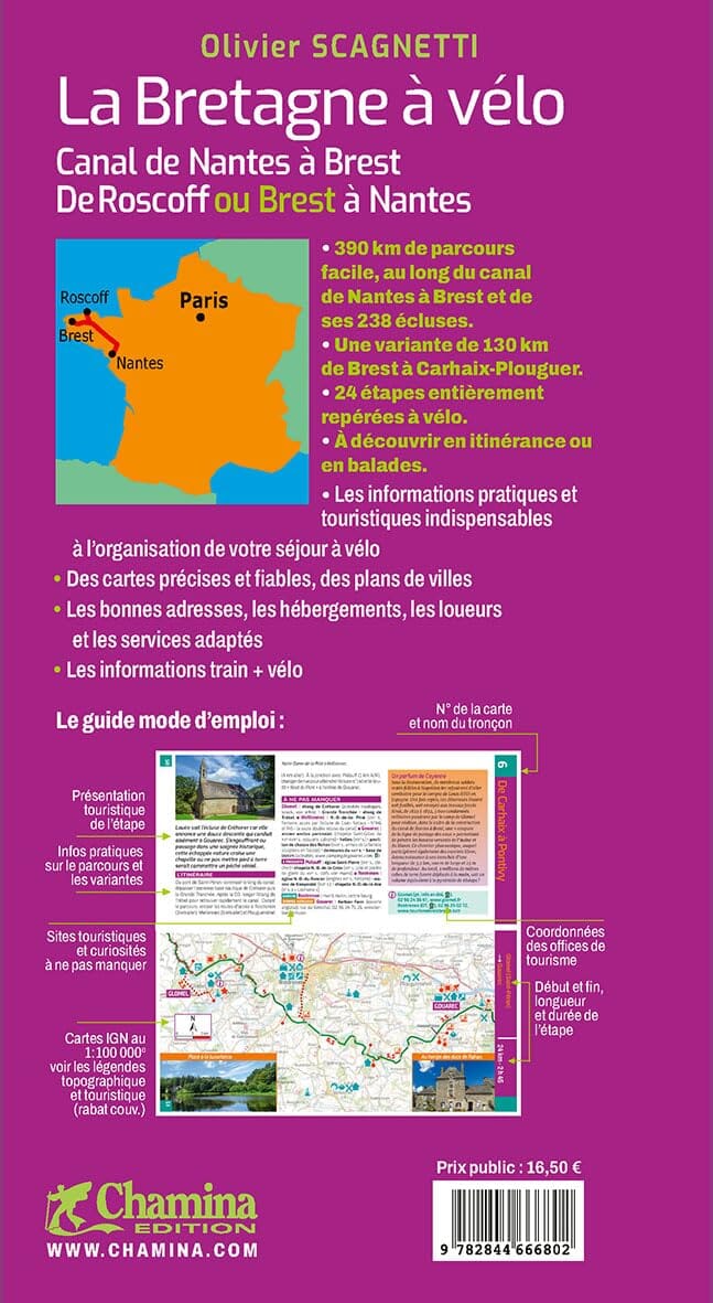 Guide vélo - La Bretagne à vélo, de Roscoff ou Brest à Nantes 2026 | Chamina guide cycliste Chamina 