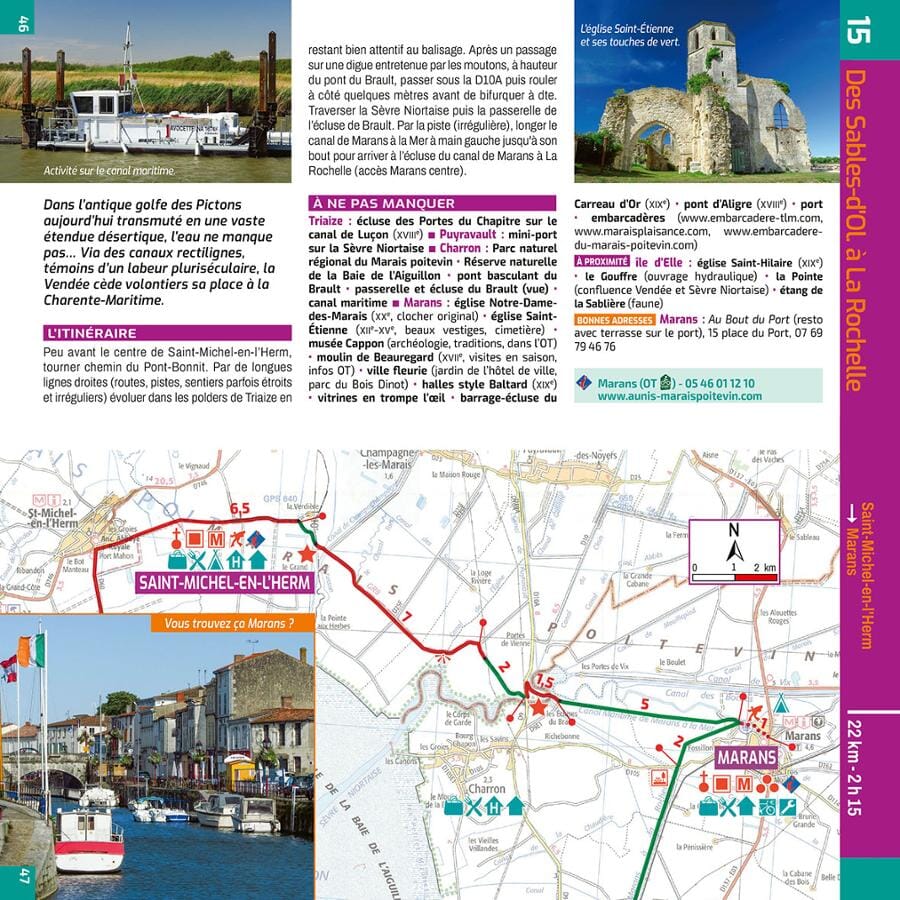 Guide vélo - La Côte Atlantique, Vélodyssée de Nantes à Hendaye | Chamina guide cycliste Chamina 