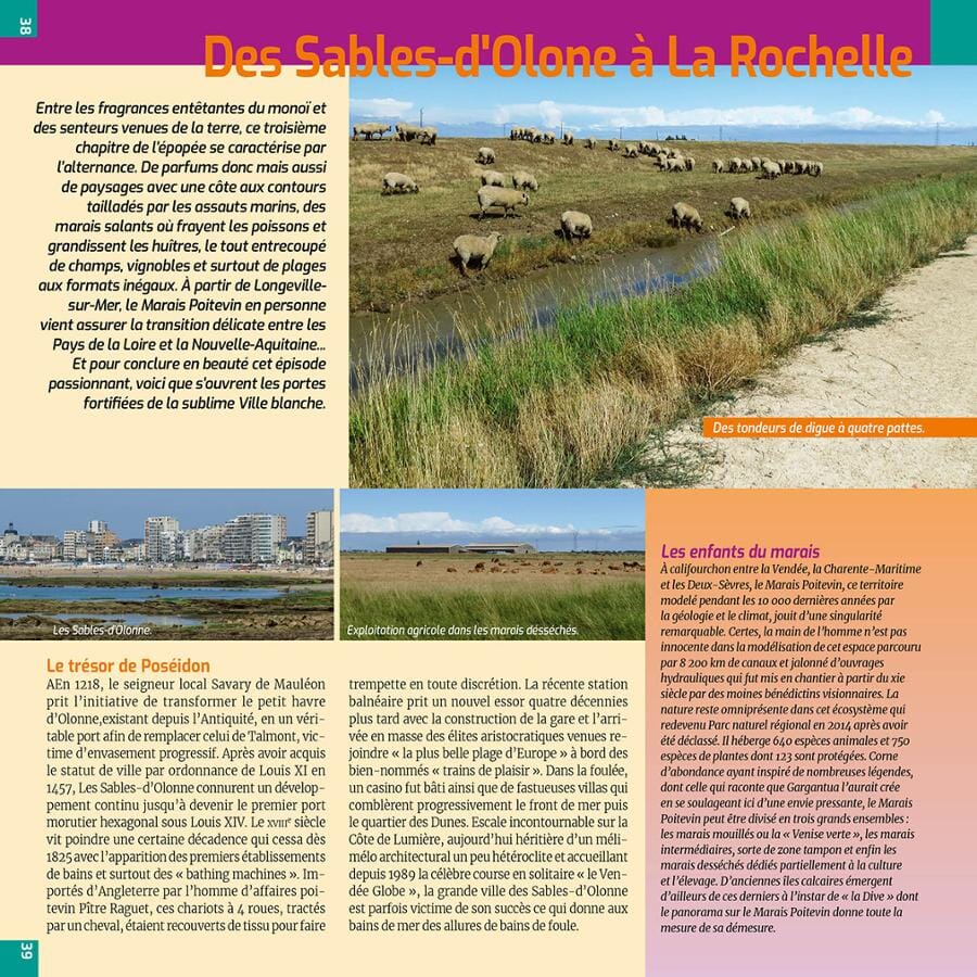 Guide vélo - La Côte Atlantique, Vélodyssée de Nantes à Hendaye | Chamina guide cycliste Chamina 