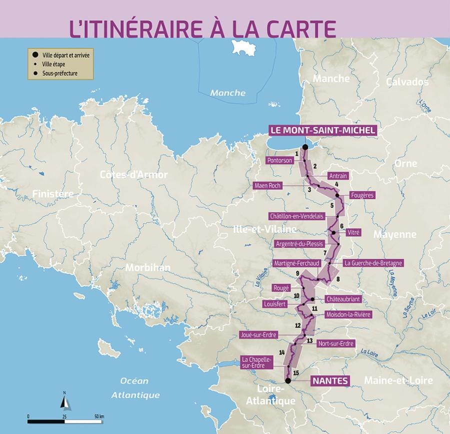 Guide vélo - La Régalante, véloroute du Mont Saint-Michel à Nantes | Chamina guide cycliste Chamina