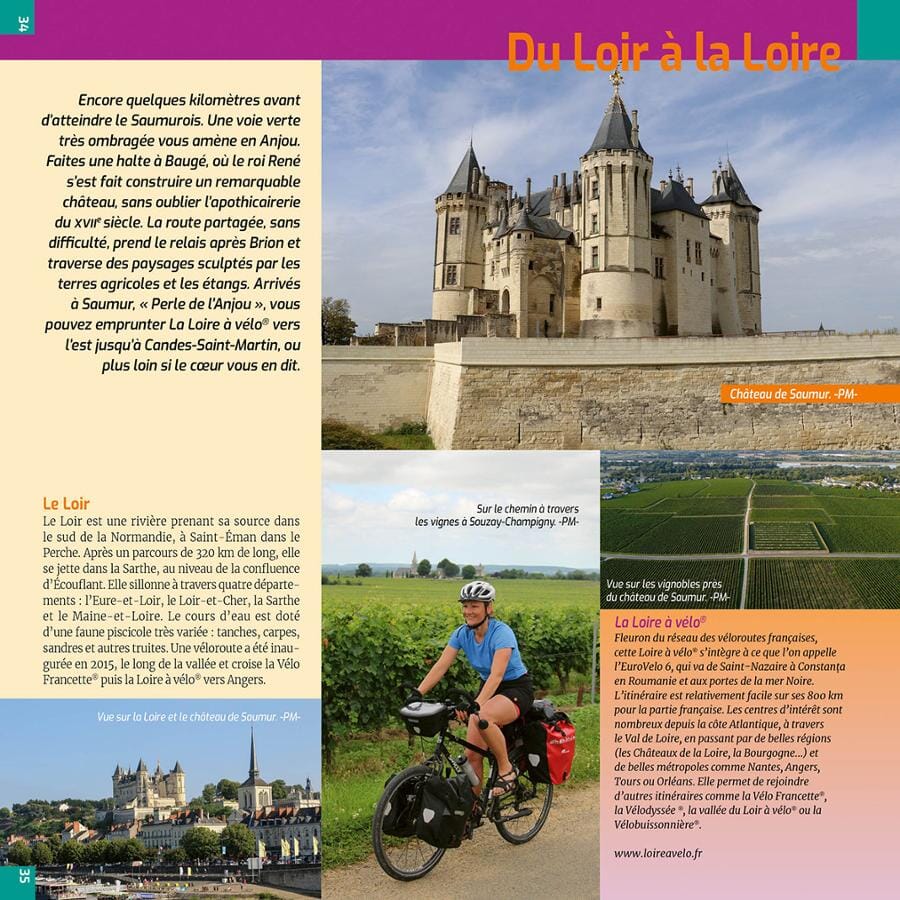 Guide vélo - La Vélobuissonnière - De la Normandie à la Loire | Chamina guide cycliste Chamina