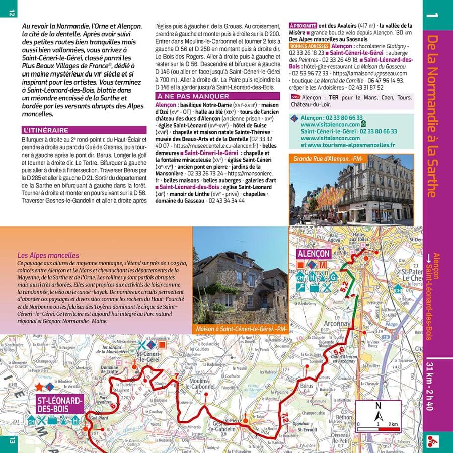 Guide vélo - La Vélobuissonnière - De la Normandie à la Loire | Chamina guide cycliste Chamina