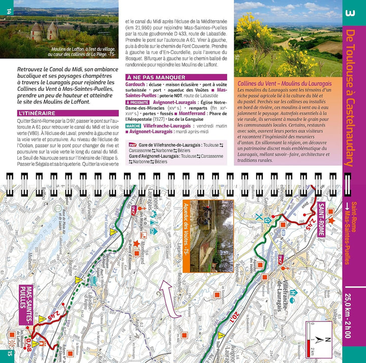 Guide vélo - La Véloccitanie : entre Lauragais et Haut-Languedoc | Chamina guide cycliste Chamina 