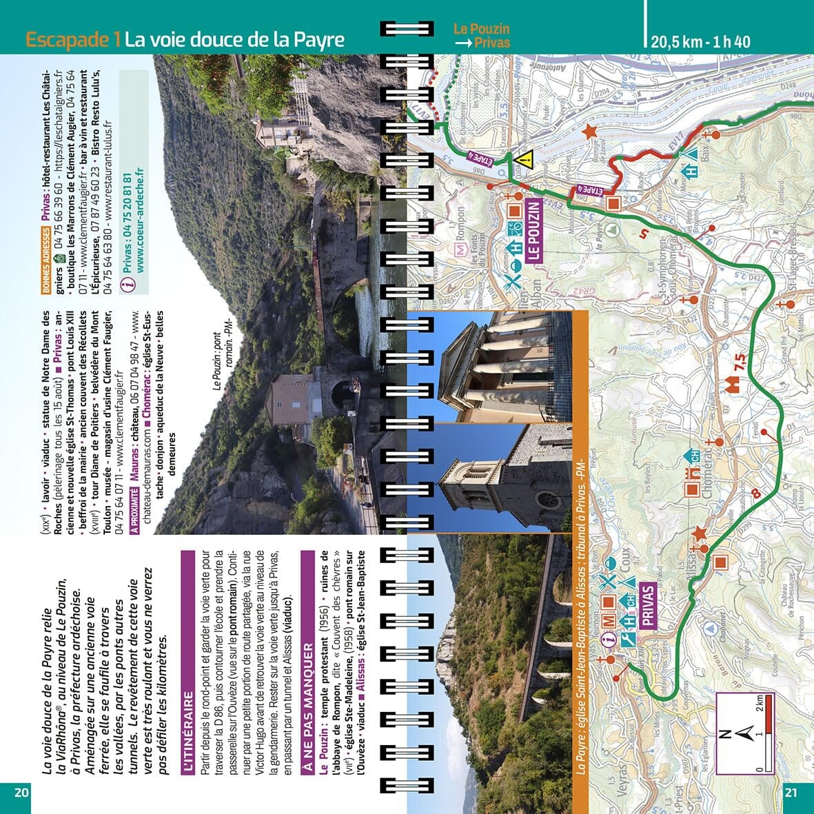 Guide vélo - L'Ardèche à vélo : Dolce Via, Via Fluvia, Via Ardèche, ViaRhôna | Chamina guide cycliste Chamina 