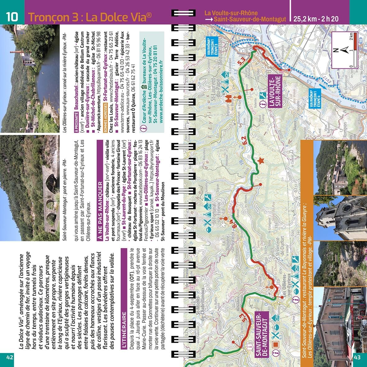 Guide vélo - L'Ardèche à vélo : Dolce Via, Via Fluvia, Via Ardèche, ViaRhôna | Chamina guide cycliste Chamina 