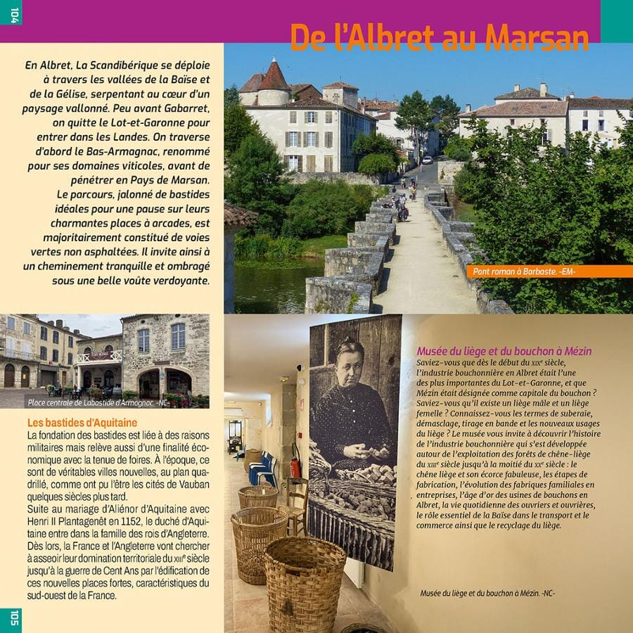 Guide vélo - Scandibérique, de la Loire au pays Basque | Chamina guide cycliste Chamina 