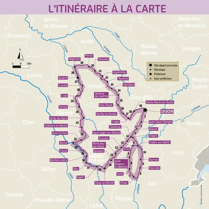 Guide vélo - Tour de Bourgogne | Chamina guide vélo Chamina 